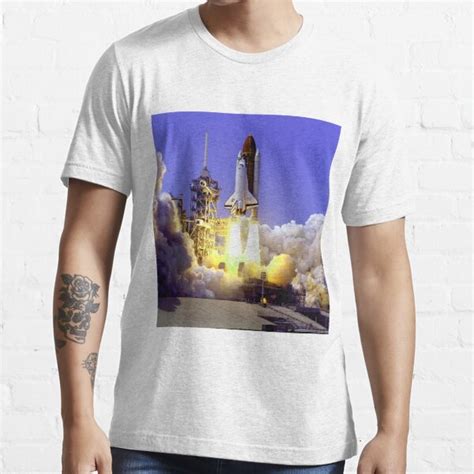 Space Shuttle Atlantis Sts 30 Launch T Shirt For Sale By Impactees