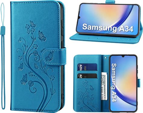 KRAFTCARE Coque Pour Samsung Galaxy A34 5G 4G Etui Protection Housse