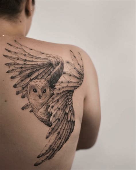 Barn Owl Tattoo Drawing