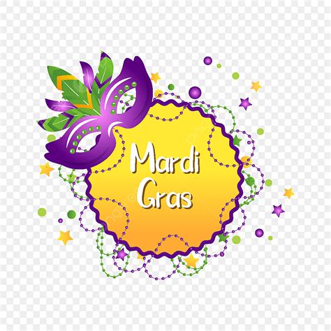 Mardi Gras Beads Vector Hd Images Mardi Gras Frame With Mask And Beads