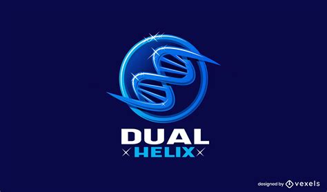 Dna Double Helix Logo Template