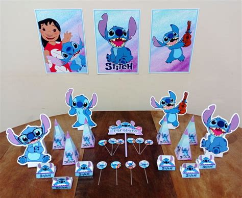 Kit Festa Decoração Só Um Bolinho Stitch Elo7