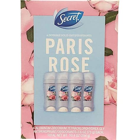 Secret Paris Rose Invisible Solid Antiperspirantdeodorants Net 104 Oz