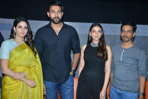 Varun Tej and Aditi Rao Hydari at the trailer launch of their film ...