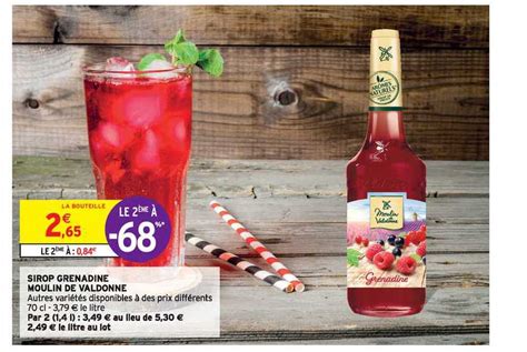 Promo Sirop Grenadine Moulin De Valdonne chez Intermarché iCatalogue fr