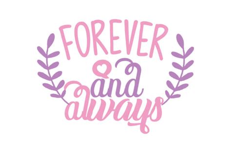 Forever And Always Graphic By Thelucky · Creative Fabrica