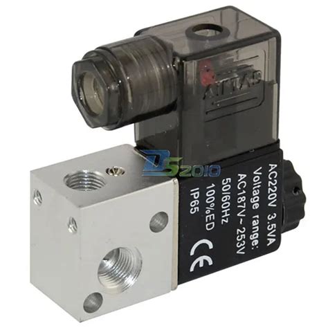 Npt Ac V Way Position Pneumatic Electric Solenoid Valve Air