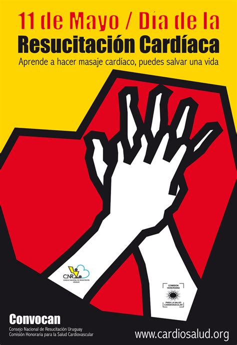 anabella corsi arte gráfico Afiche Día de la resucitación cardíaca