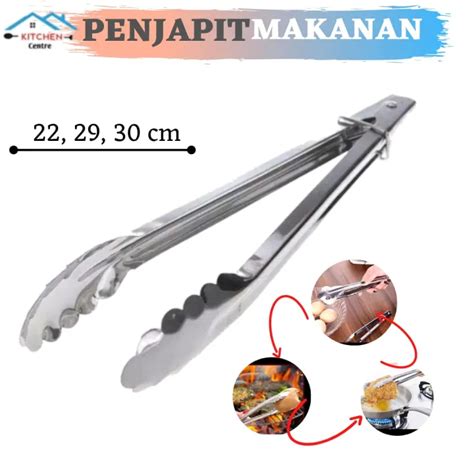 Capitan Stainless Penjapit Makanan Penjapit Gorengan Capitan Kue