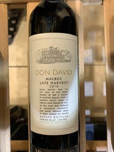 El Esteco Don David Late Harvest Malbec Vivino Us