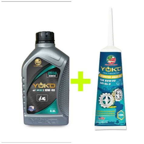 nhớt yoko 2500 scooter danh cho xe ga ( tặng 1 hộp nhớt số 120ml ...