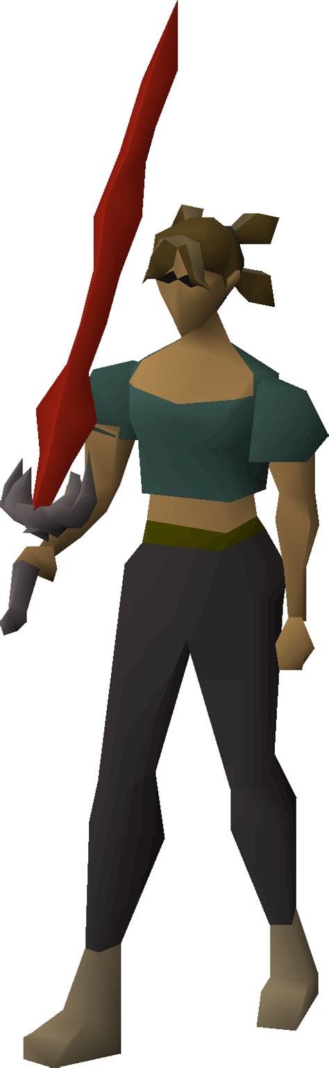 File Dragon 2h Sword Equipped Female Png Osrs Wiki