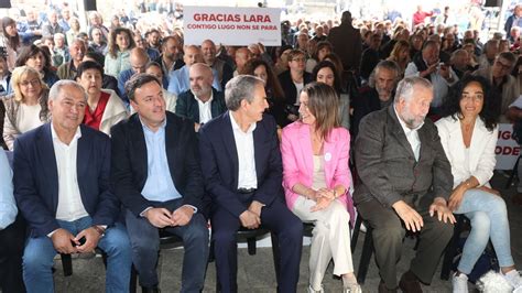 Zapatero pide en Lugo el voto para Lara Méndez Solo con ella esta