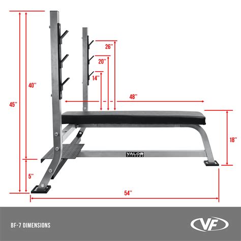 Olympic Bench With Spotter Stand Valor Fitness Bf 7