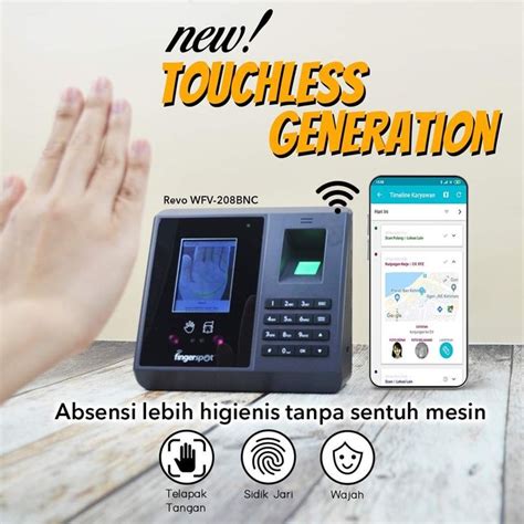 Revo WFV 208BNC Merupakan Mesin Absensi Touchless Dan Higienis Karena