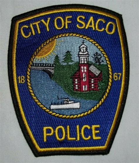 City Of Saco Me Police Patch Hero Outdoors