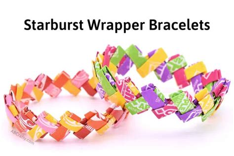 Starburst Wrapper Bracelet Gum Wrapper Chain Ab Crafty