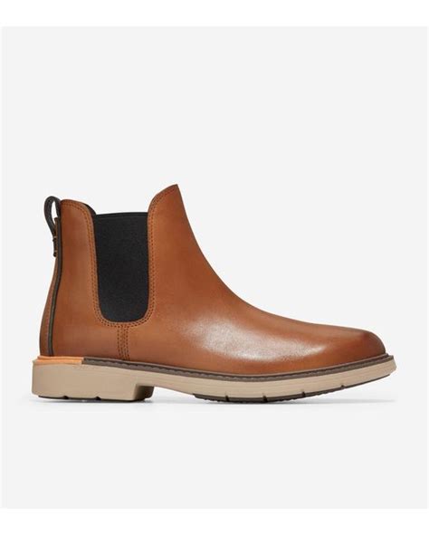 Cole Haan Mens The Go To Chelsea Boot In Brown For Men Lyst