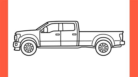 How To Draw A FORD F 450 SUPER DUTY Easy Drawing Ford F450 Pickup