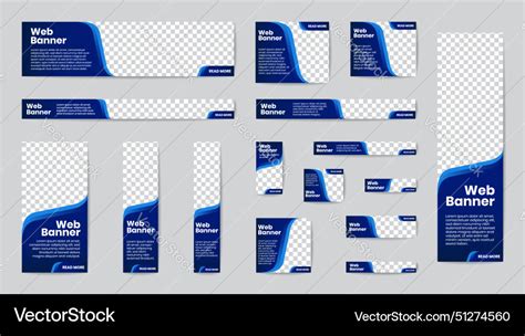 Business banner standard size in horizontal Vector Image