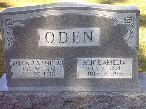 Roy Alexander Oden 1892 1972 Mémorial Find a Grave