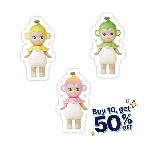 Banana Monkey Sonny Angel Sticker Sheet Sticker For Sale By