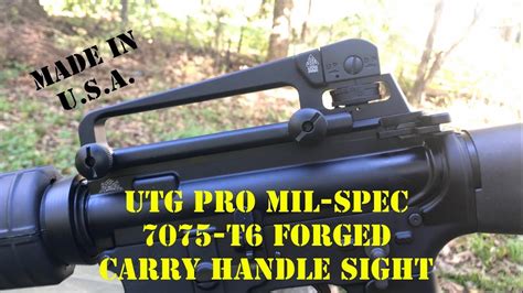 Utg Pro Mil Spec Carry Handle Youtube