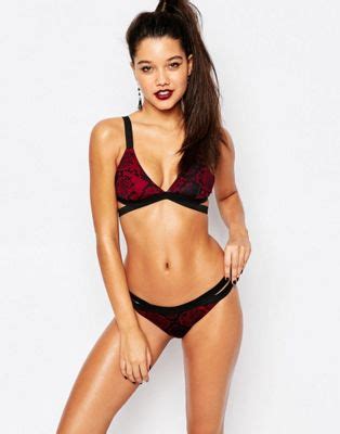 Missguided Printed Strap Bikini ASOS