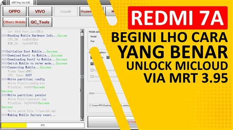 Tanpa Auth Unlock Mi Account Bypass Micloud Clean Redmi A Pine Via