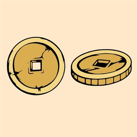 Premium Vector | Vector japanese coins vector art