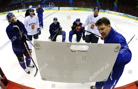 Finlands Ice Hockey Players Goes Over Editorial Stock Photo - Stock ...