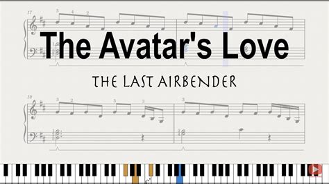 The Avatars Love The Last Airbender Piano Tutorial Free Sheet Music Youtube