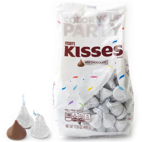 White Hersheys Kisses 176oz Bag • Chocolate Candy Delights • Bulk