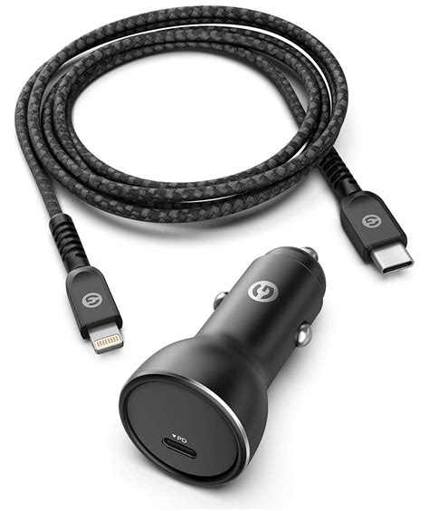 Galvanox Apple Iphone Car Charger W Fast Charging Braided Ft Apple