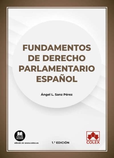 Libro Fundamentos de Derecho Parlamentario español 9788413595382