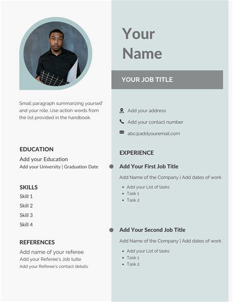 Canva Templates Resume Templates Digital Templates - Etsy