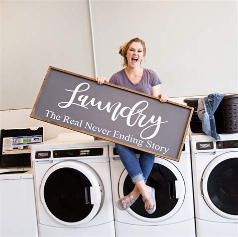 Laundry Room Decor Large Laundry Room Sign The Real Never Ending Story