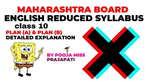 Maharashtra Board Reduced Syllabus Class English State Board