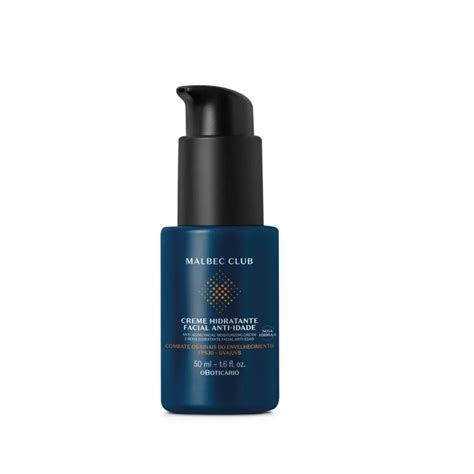 Creme Hidratante Facial O Boticário Anti Idade Malbec Club 50ml