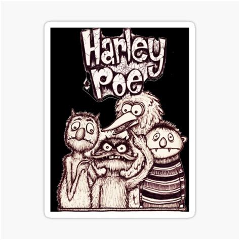 Harley Poe Punk Folk Bikini Kill Classic Sticker By Ahiberry Redbubble