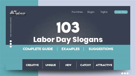 103+ Amazing Labor Day Slogans Samples & Examples - Tiplance