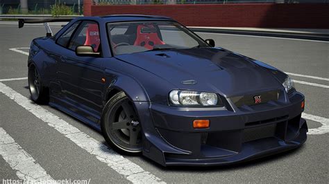 Assetto Corsaスカイライン R34 ドリフト仕様 Nissan Skyline R34 Drift アセットコルサ