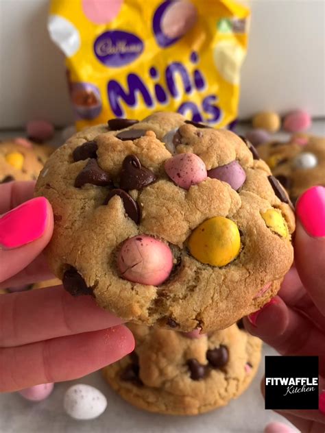 Fitwaffle - Thick Mini Egg Cookies 😍 in 2024 | Cookie recipes, Mini