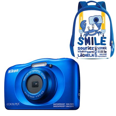 Nikon Coolpix W Bleu Sac Dos Appareil Photo Num Rique Ldlc