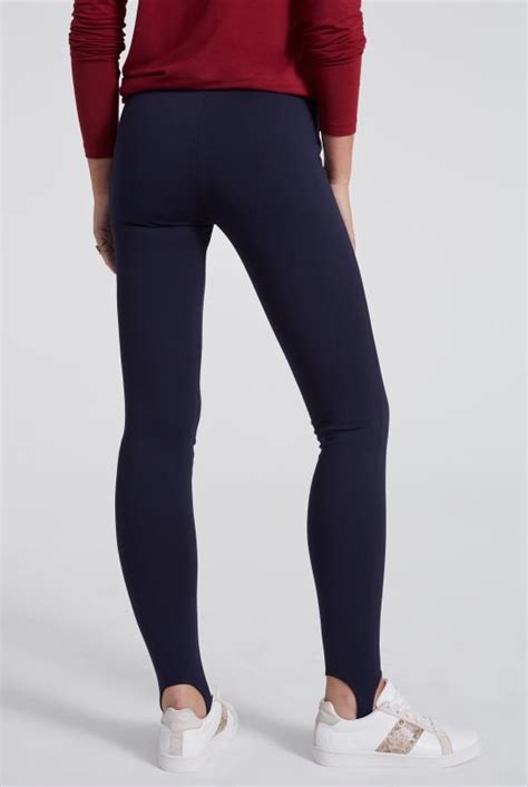 Navy Blue Stirrup Ponte Leggings Long Tall Sally