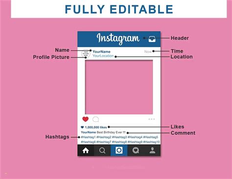 Instagram Frame Template Free Download - Printable Templates