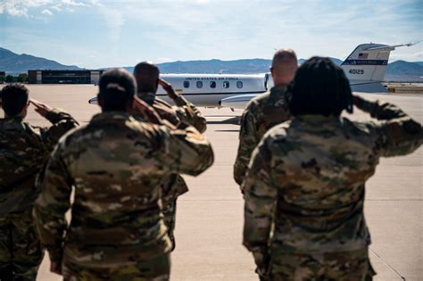 Gen Thomas Bussiere Arrives At Kirtland Air Force Base Air Force