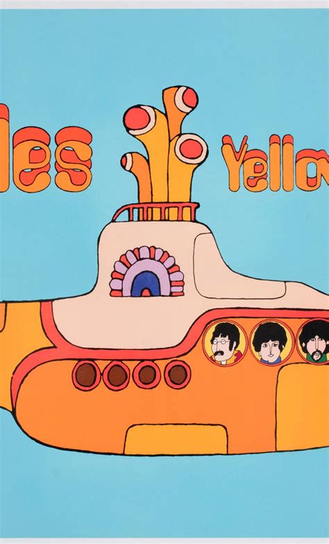 Yellow Submarine 1968 King Features Syndicate Subafilms Poster Heinz Edelmann For Sale At 1stdibs