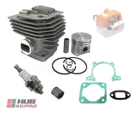 Kit Cilindro Motor Juntas Vela Para Ro Adeira Stihl Fs