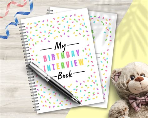 Birthday Interview Book Birthday Memories Book First Etsy Uk